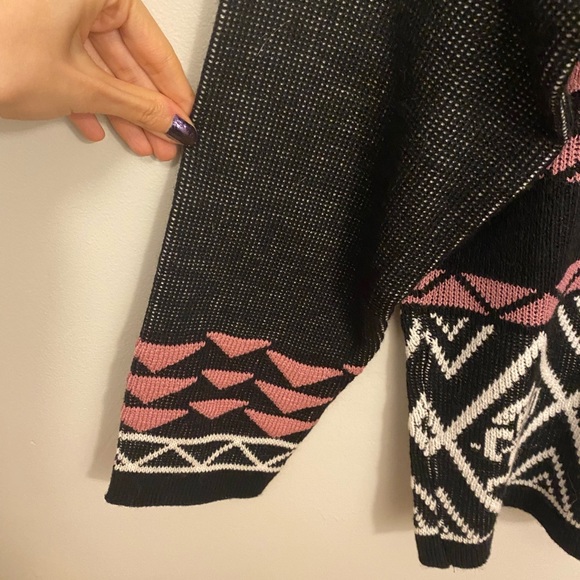 Vintage 80s 70s JC Louis Aztec Southwestern Boho Warm Cozy Sweater Rare Unique - Picture 9 of 15
